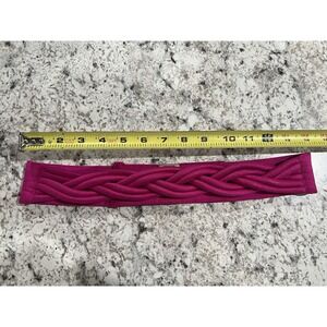 1980s Vintage Fuchsia Womens Belt 100% Silk Adjustable